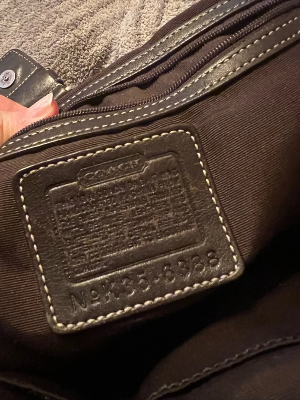 Coach Brown Logo Canvas and Dark Brown vintage soho signature flap satchel - Picture 8 of 9